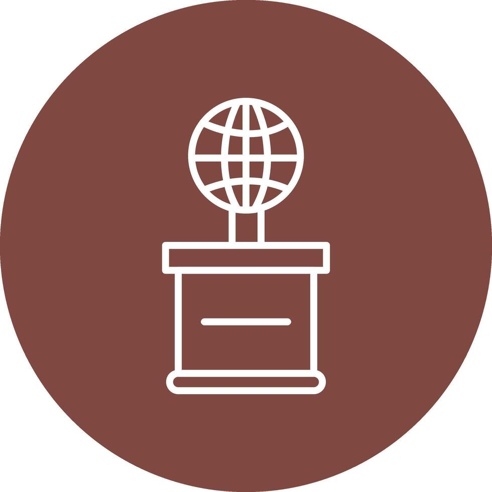 World Line Multi Circle Icon vector