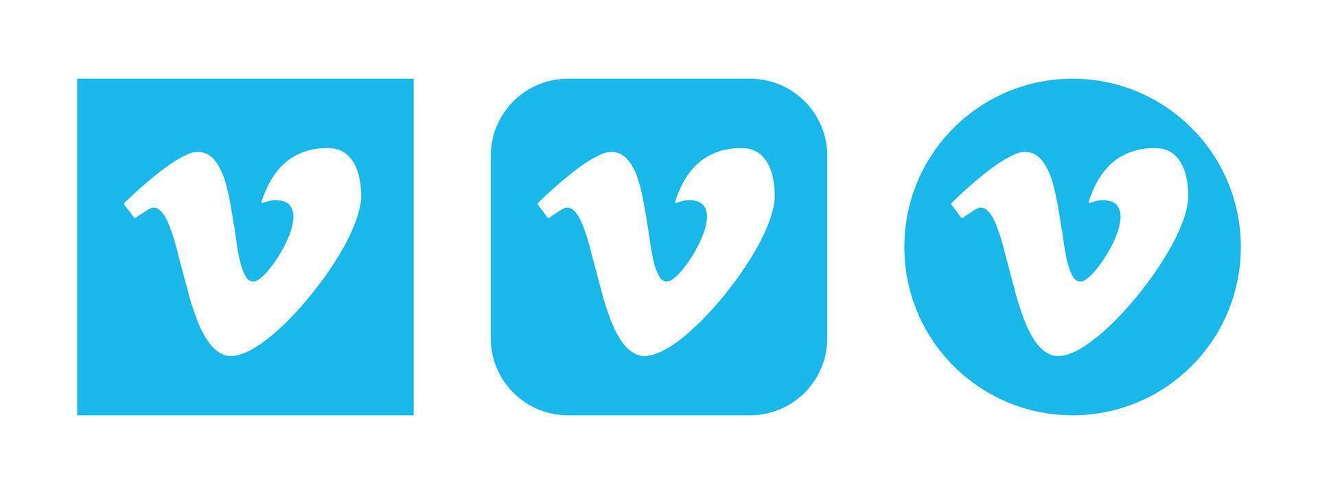 Vimeo logo, icon, hosting vector
