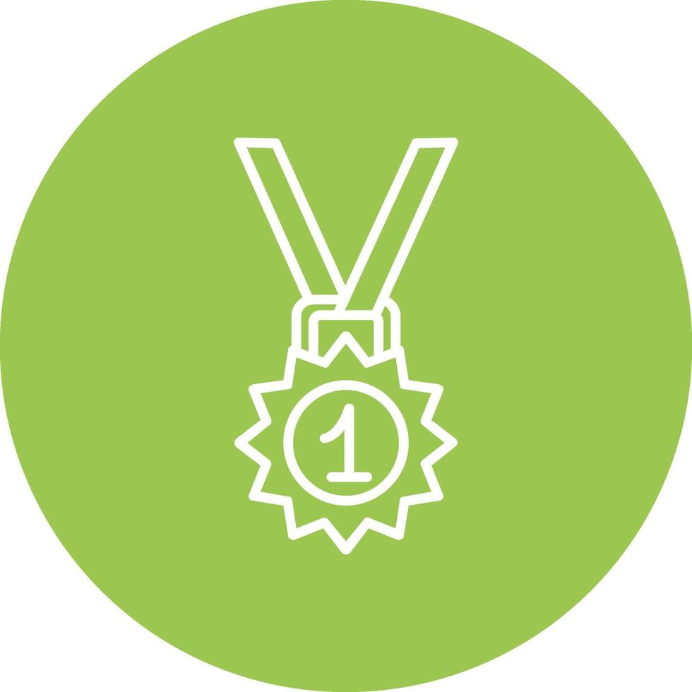 Medal Line Multi Circle Icon vector