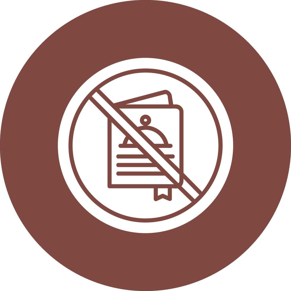 Prohibited Sign Glyph Multi Circle Icon vector