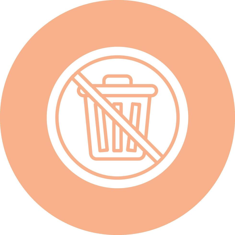 Prohibited Sign Glyph Multi Circle Icon vector