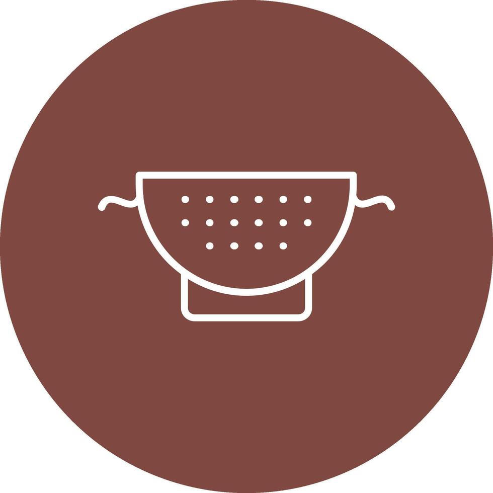 Strainer Line Multi Circle Icon vector