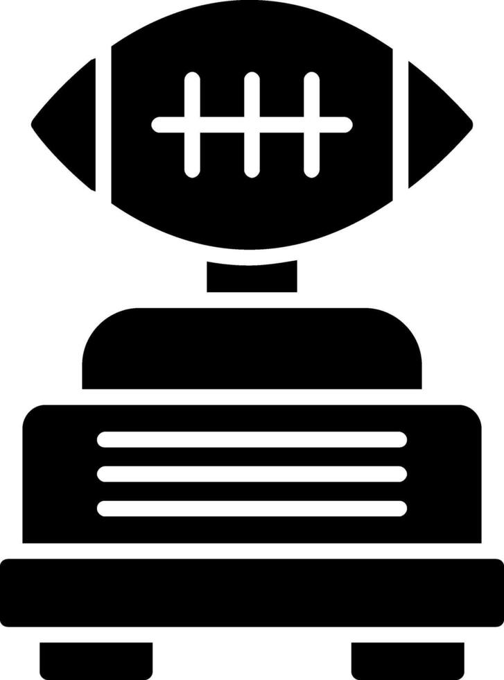 Football Glyph Icon vector