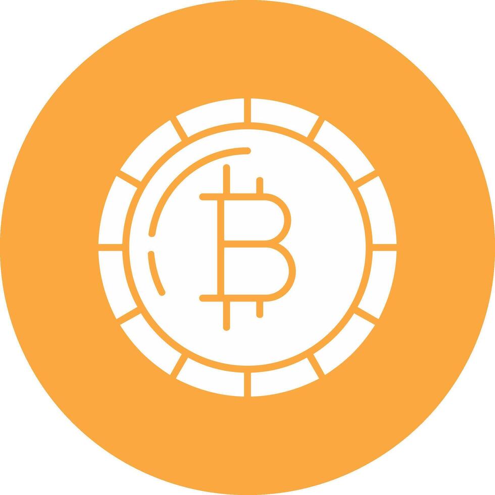Bitcoin Bitcoin Glyph Multi Circle Icon vector