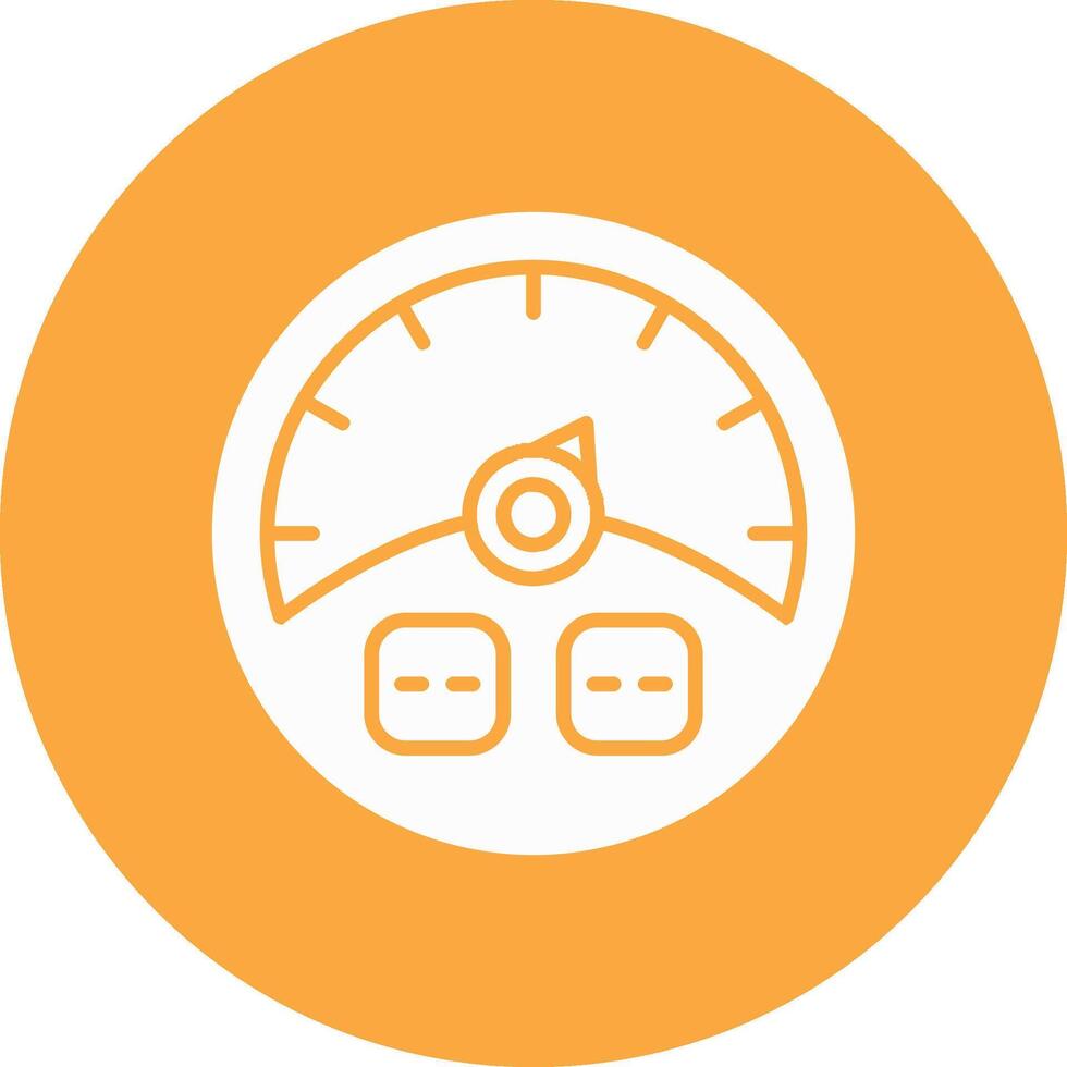 Gauge Glyph Multi Circle Icon vector