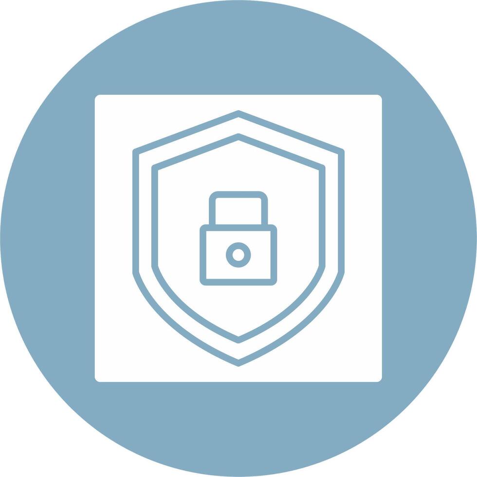 App Security Glyph Multi Circle Icon vector