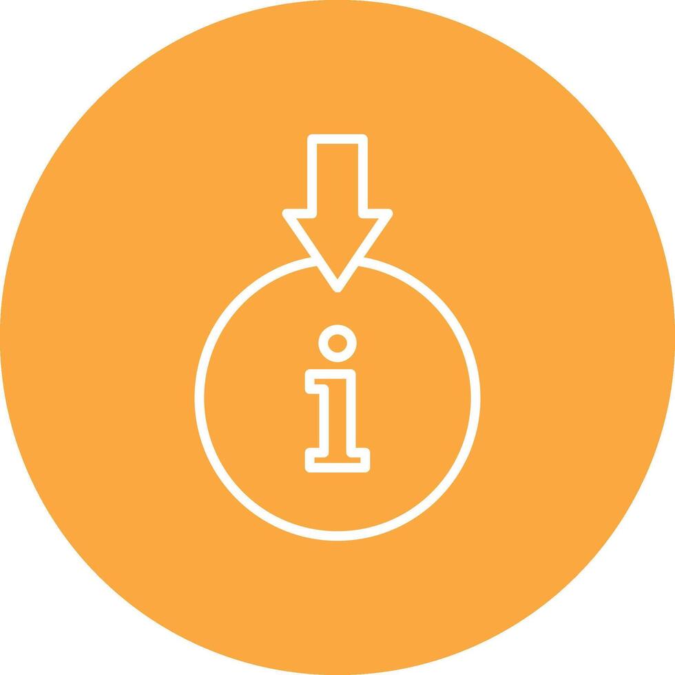 Information Download Line Multi Circle Icon vector