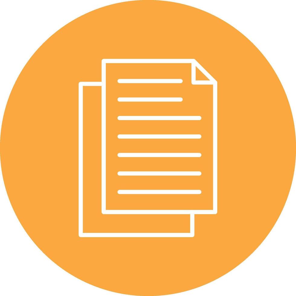 Document Line Multi Circle Icon vector