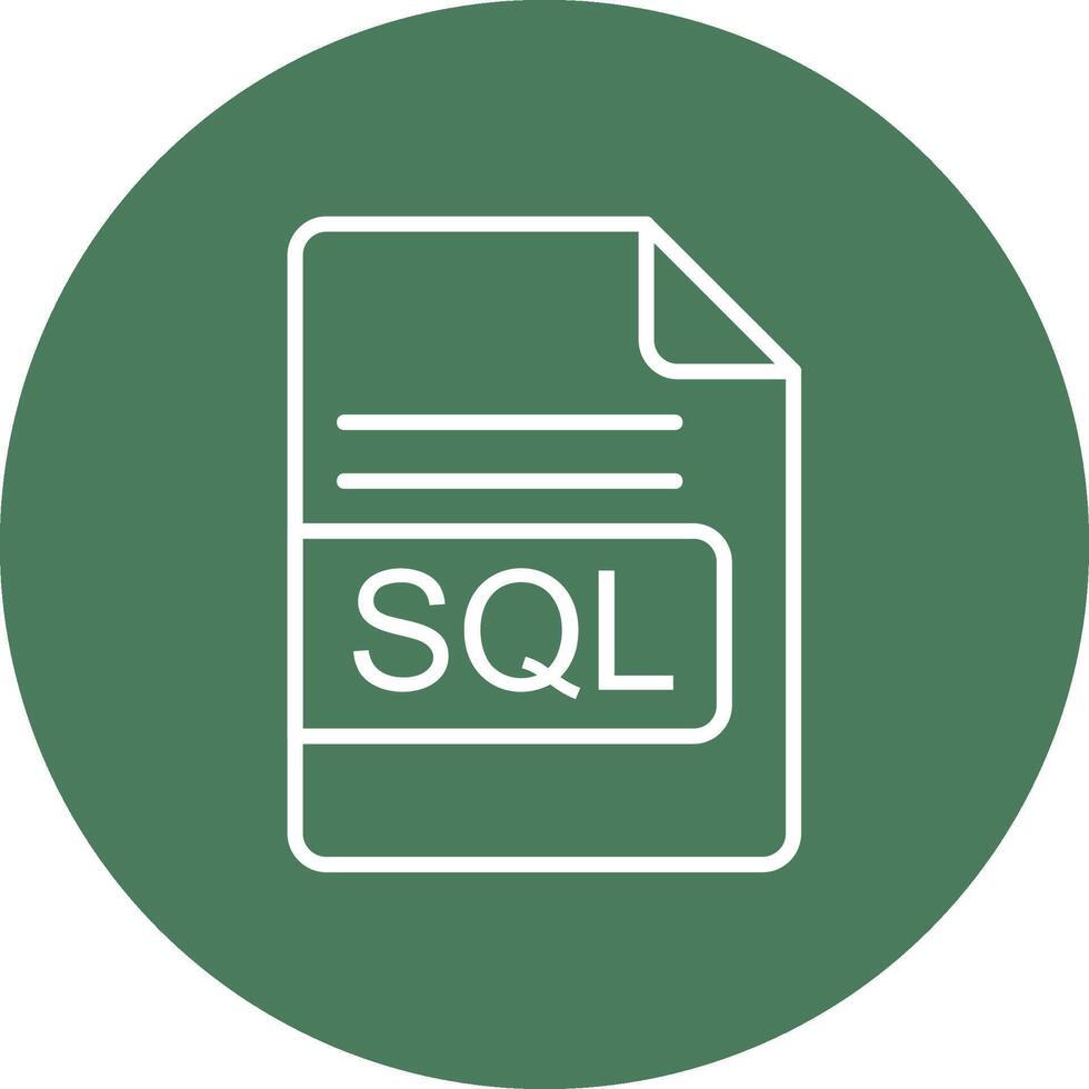 SQL File Format Line Multi Circle Icon 43362545 Vector Art at Vecteezy