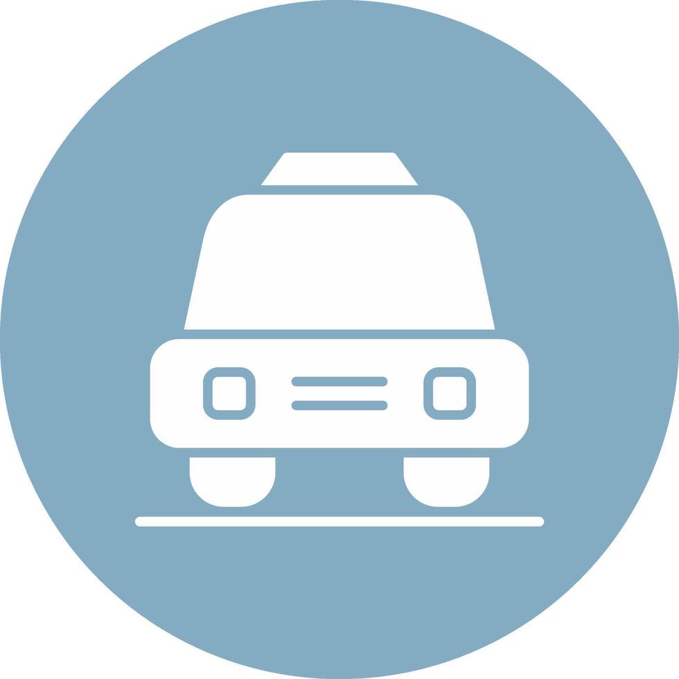 Taxi Glyph Multi Circle Icon vector