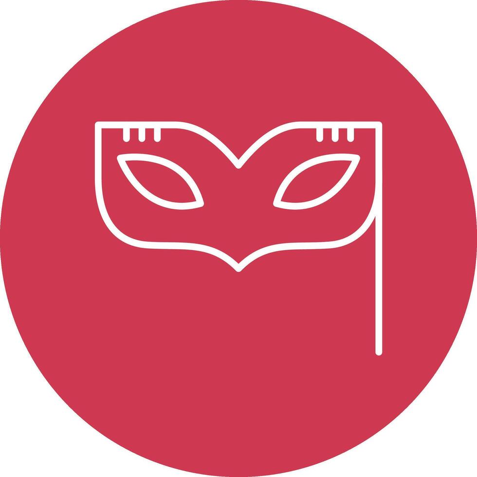 Eye Mask Line Multi Circle Icon vector