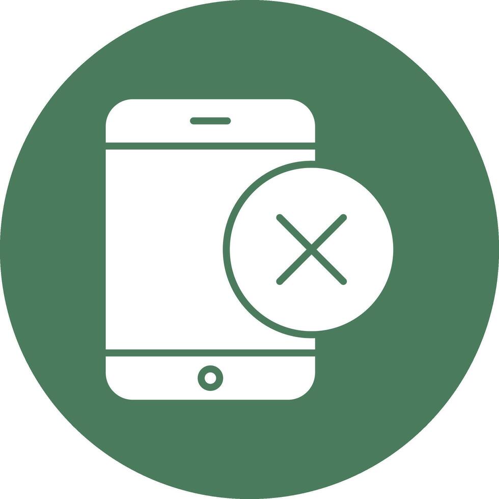 Smartphone Glyph Multi Circle Icon vector