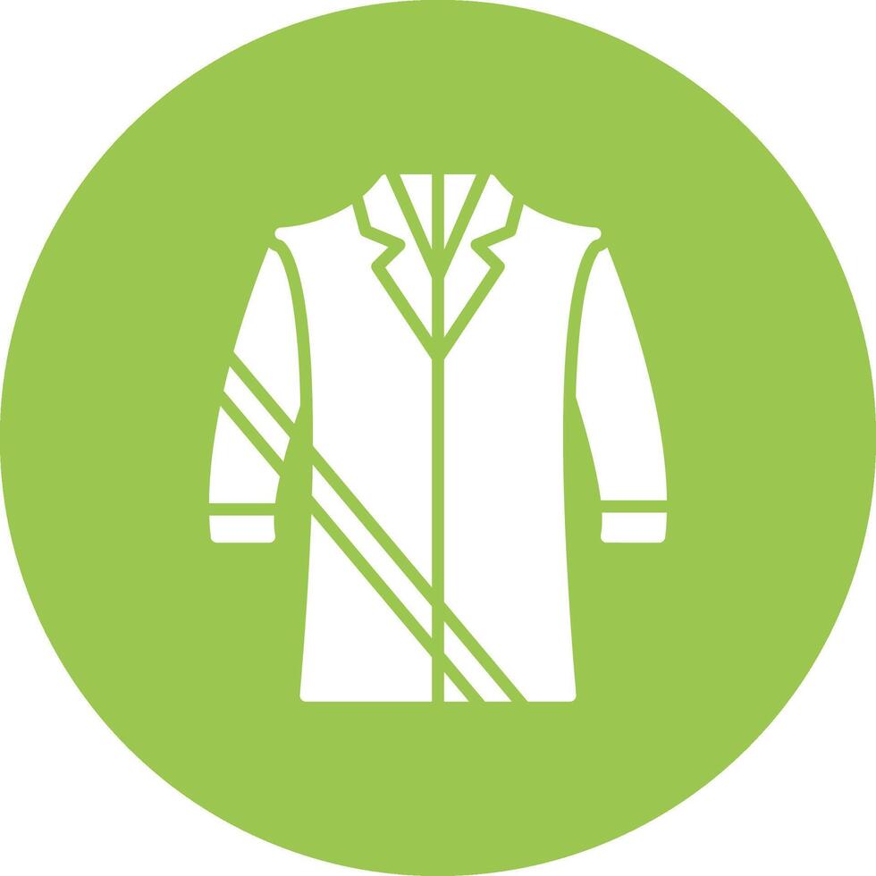 Coat Glyph Multi Circle Icon vector