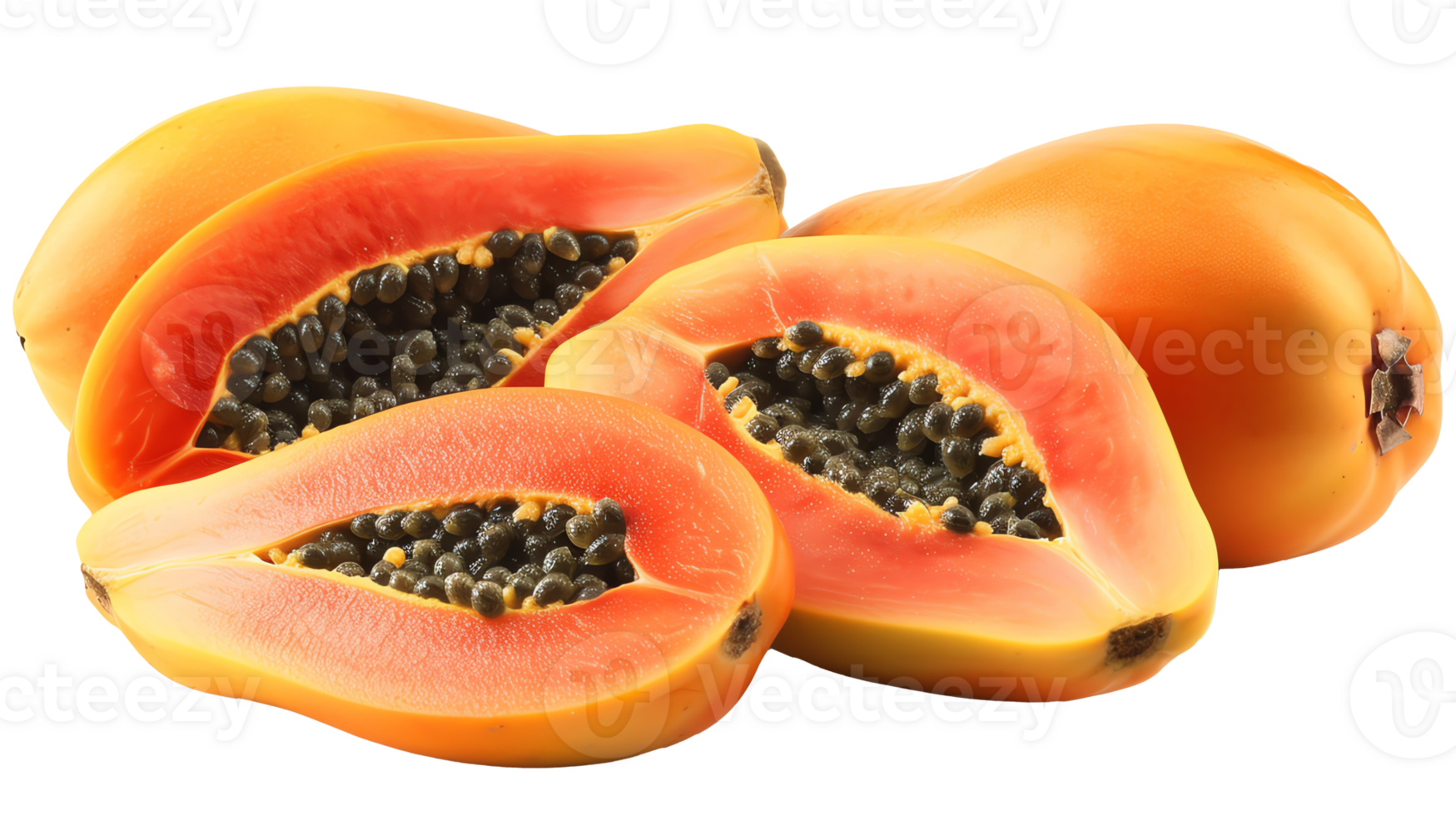 färsk papaya transparent bild png