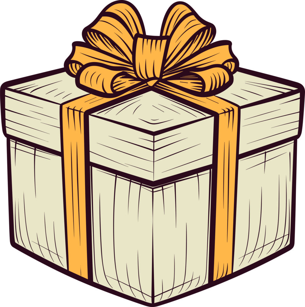 Ai image of gift box clipart design illustration png