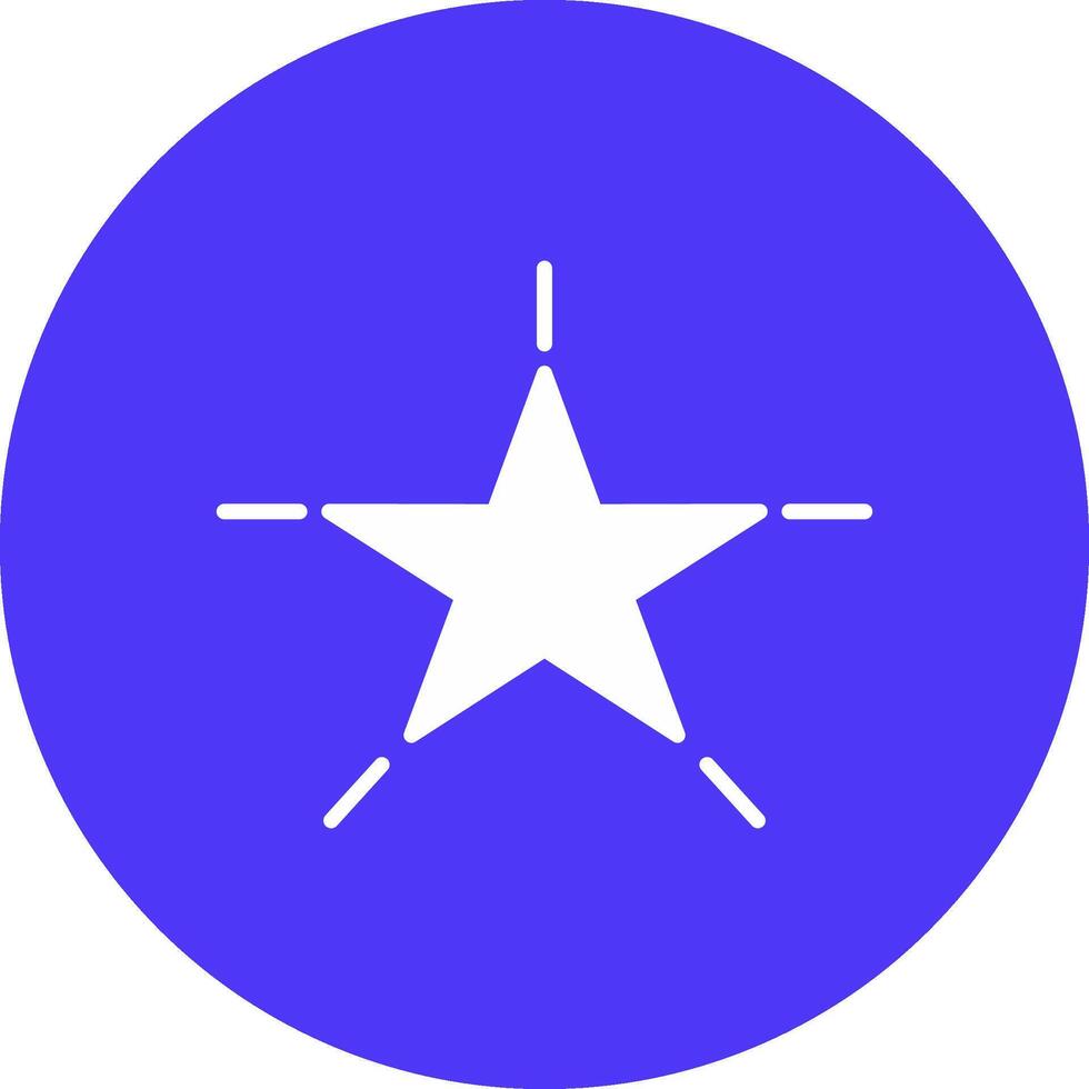 Star Glyph Multi Circle Icon vector