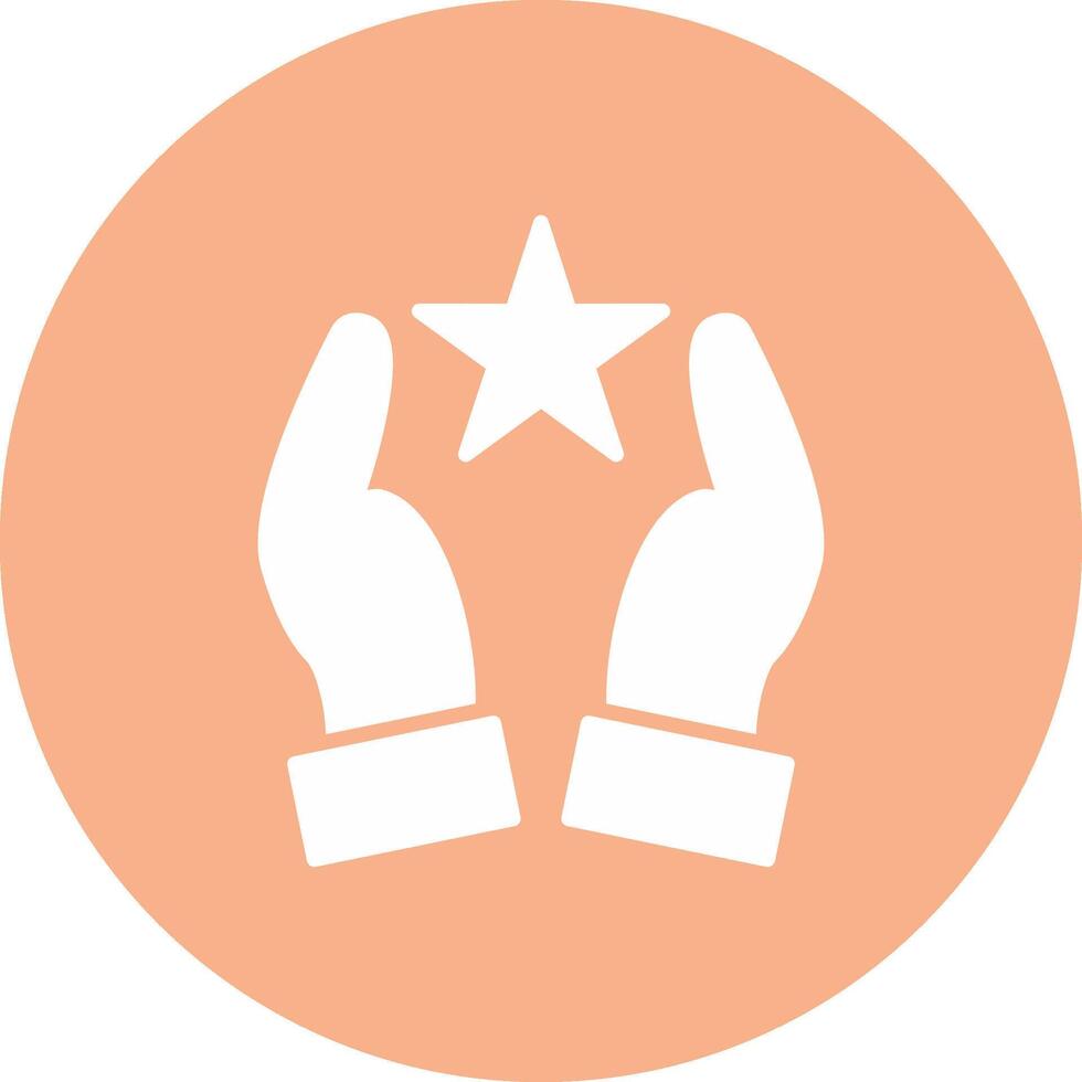 Hands Glyph Multi Circle Icon vector