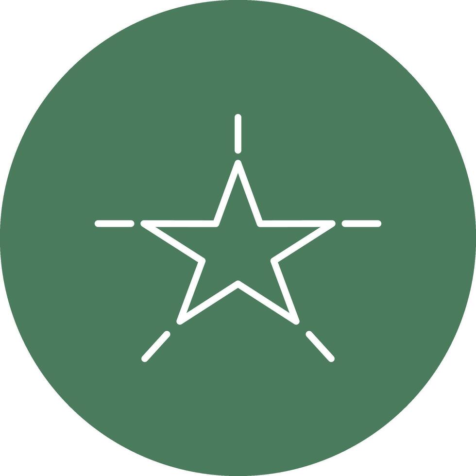 Star Line Multi Circle Icon vector