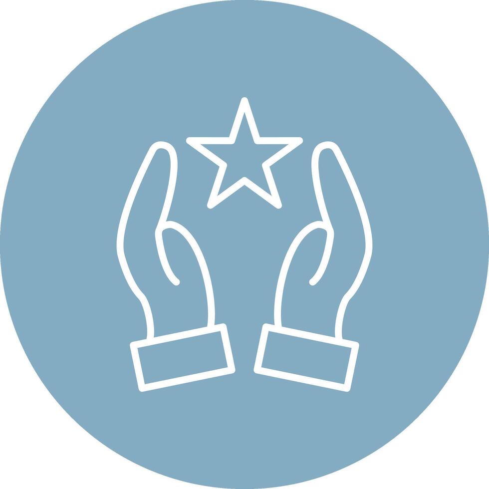 Hands Line Multi Circle Icon vector