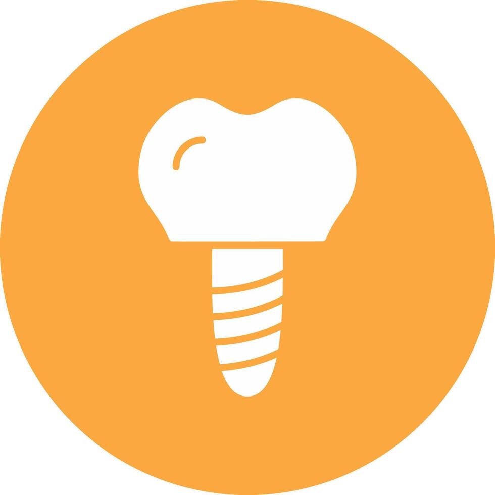 implantes glifo multi circulo icono vector