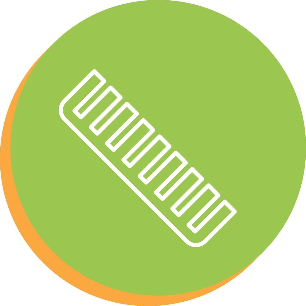 Comb Line Multi Circle Icon vector