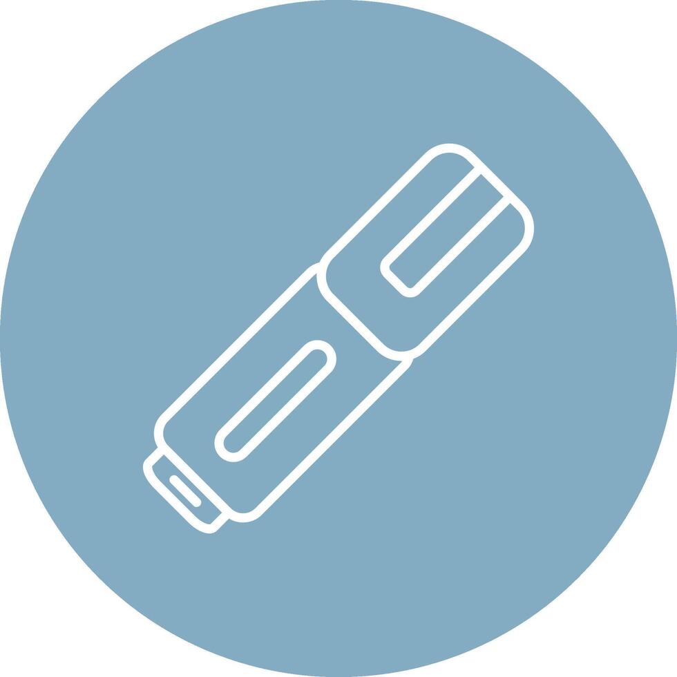 Highlighter Line Multi Circle Icon vector