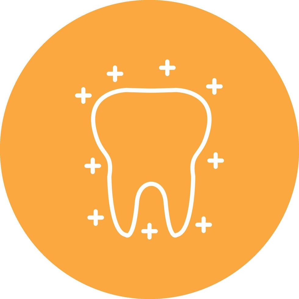 Tooth Line Multi Circle Icon vector