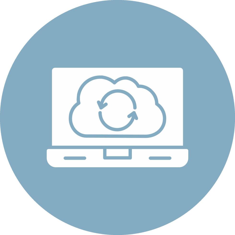 Syncronization Glyph Multi Circle Icon vector