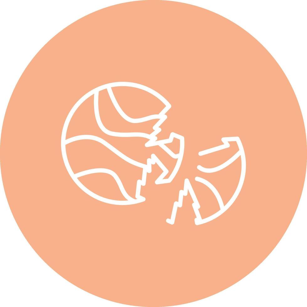 Explosion Line Multi Circle Icon vector