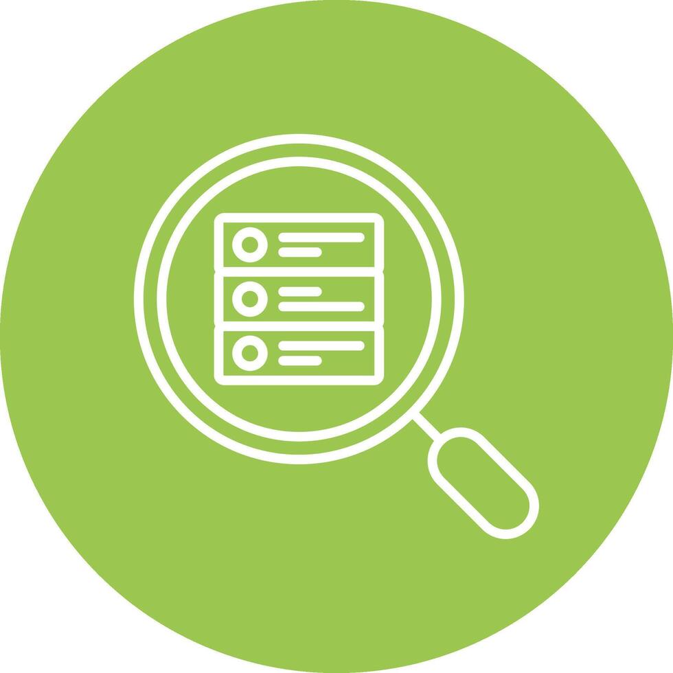 Search Database Line Multi Circle Icon vector