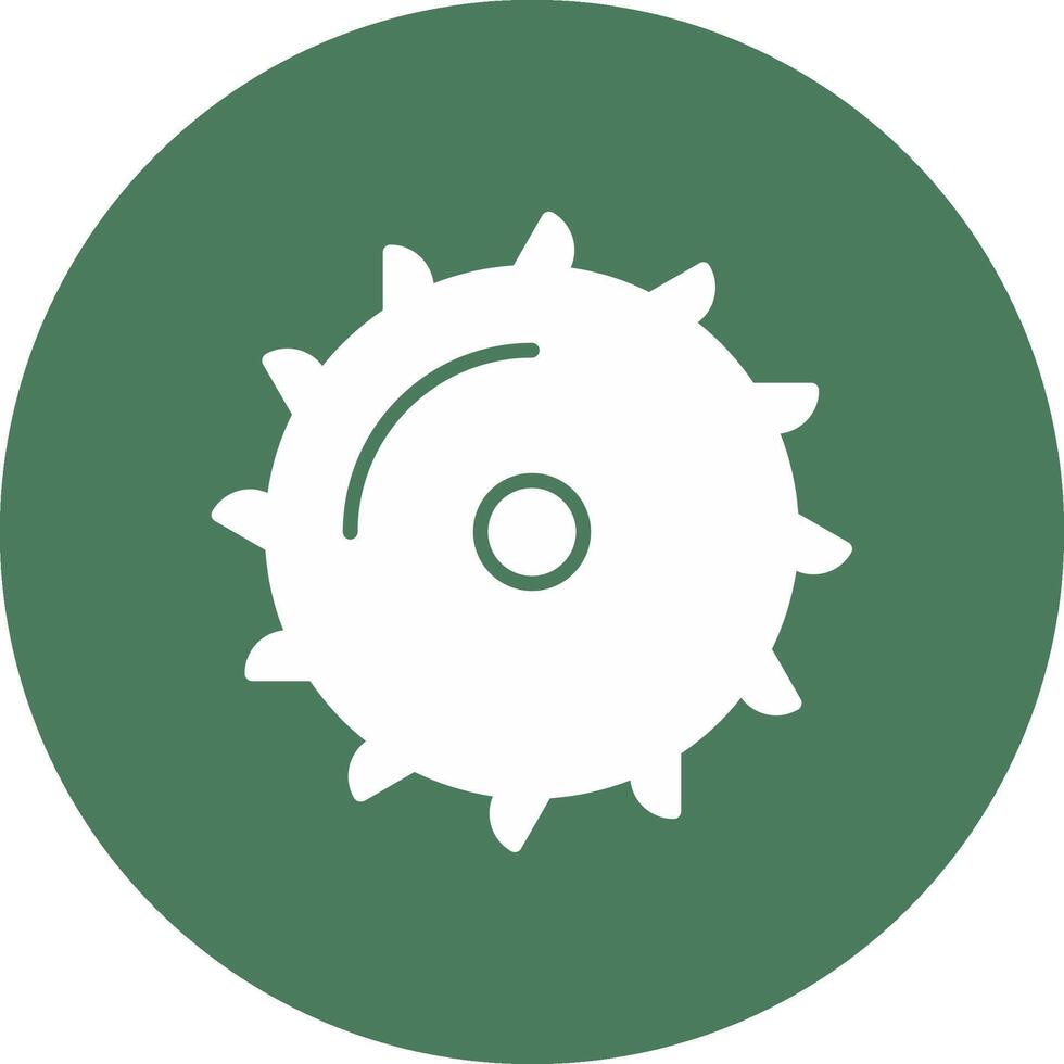 Saw Blade Glyph Multi Circle Icon vector