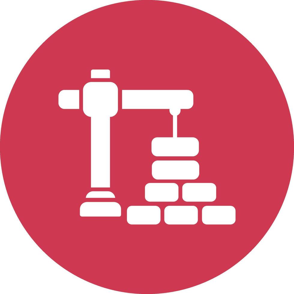 Construction Glyph Multi Circle Icon vector