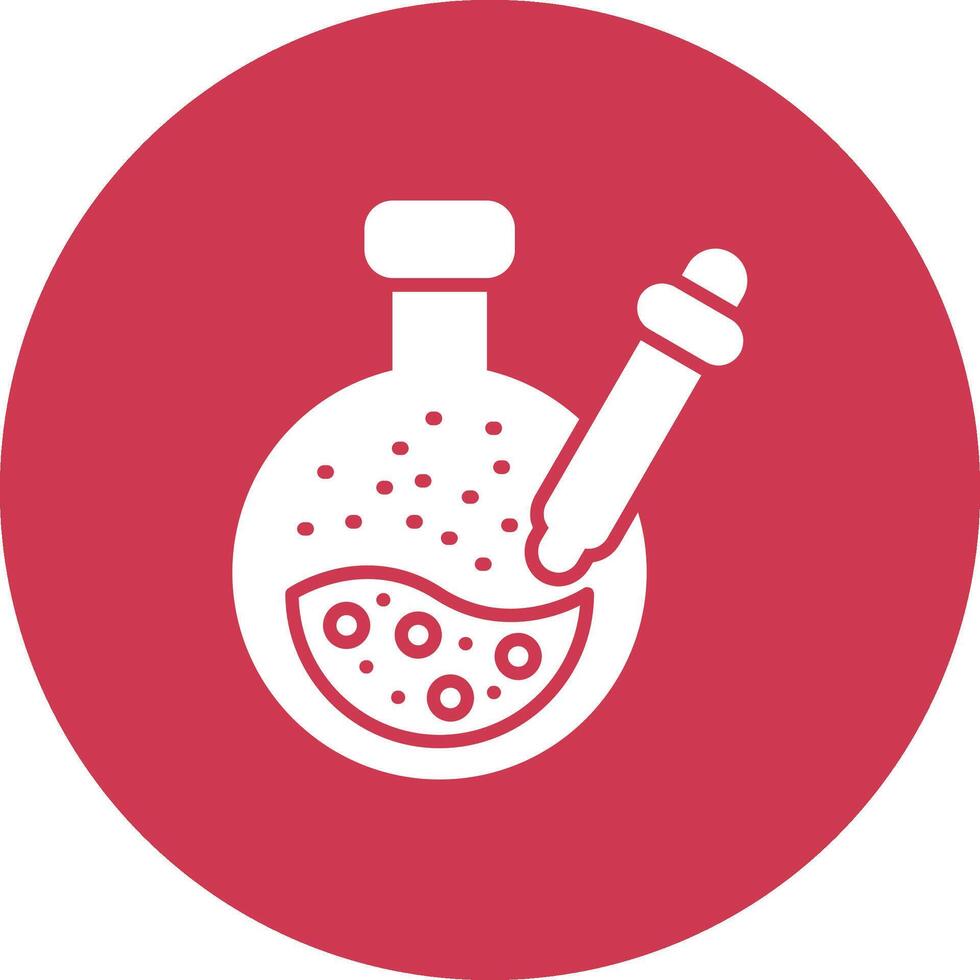 Pipette Glyph Multi Circle Icon vector