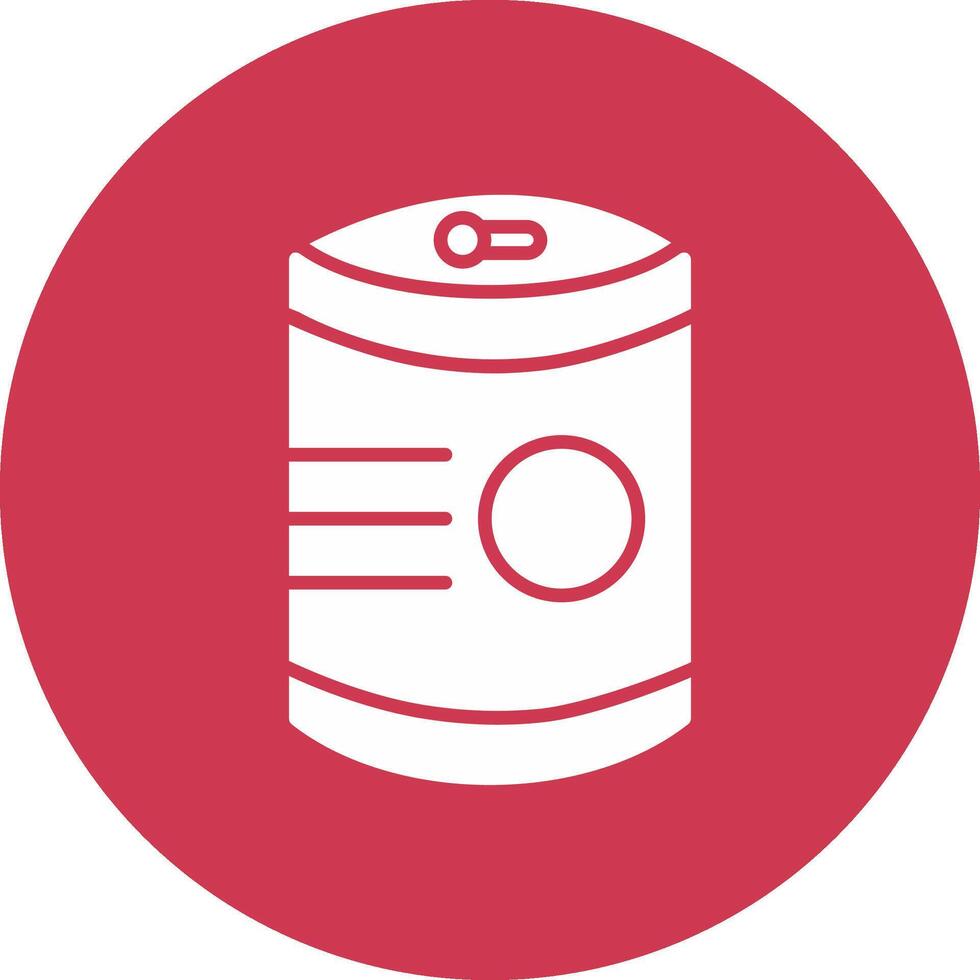 Tinned Food Glyph Multi Circle Icon vector