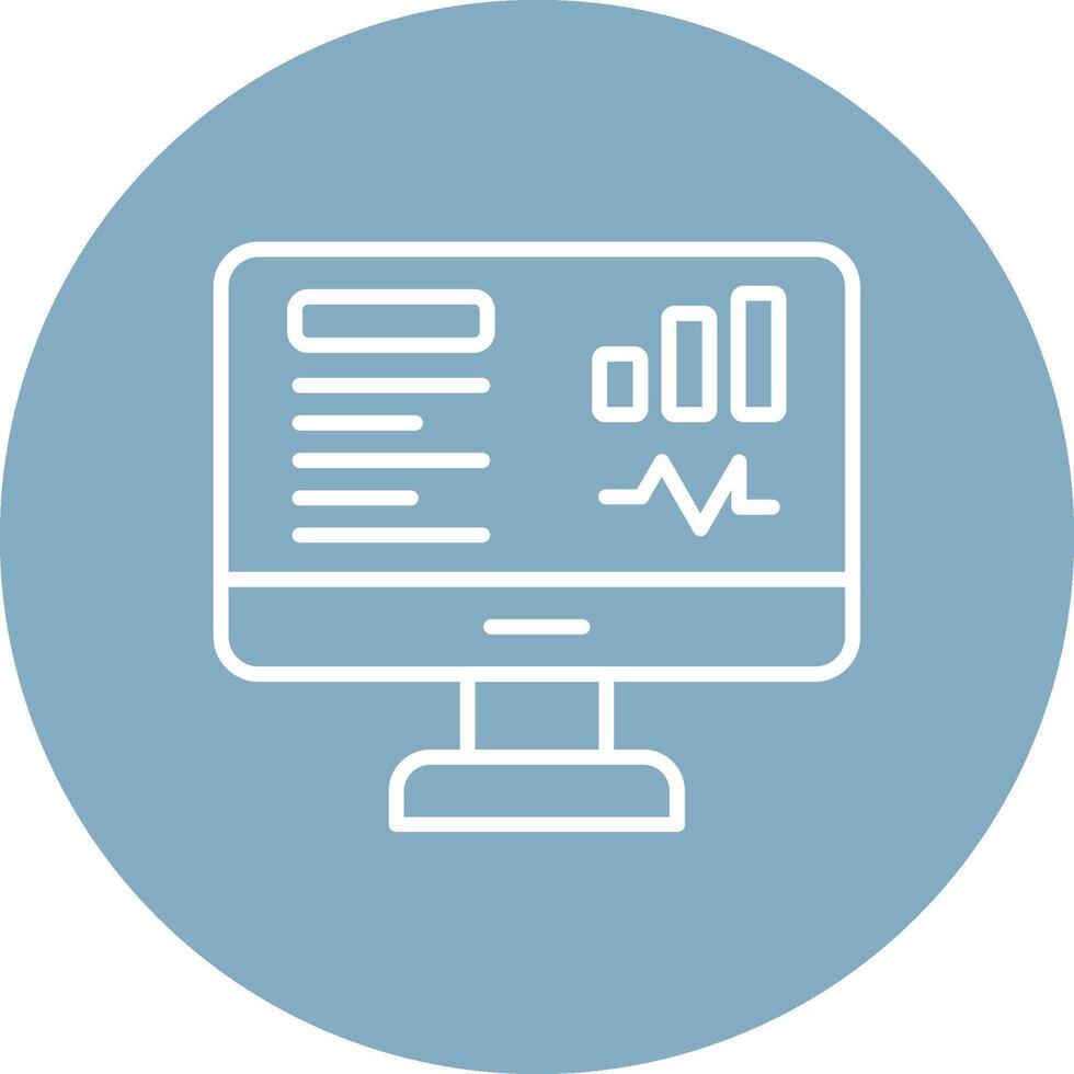 Dashboard Line Multi Circle Icon vector