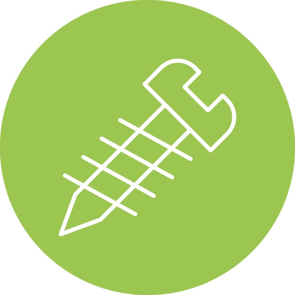 Screw Line Multi Circle Icon vector