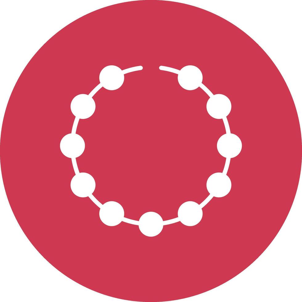 Bracelet Glyph Multi Circle Icon vector