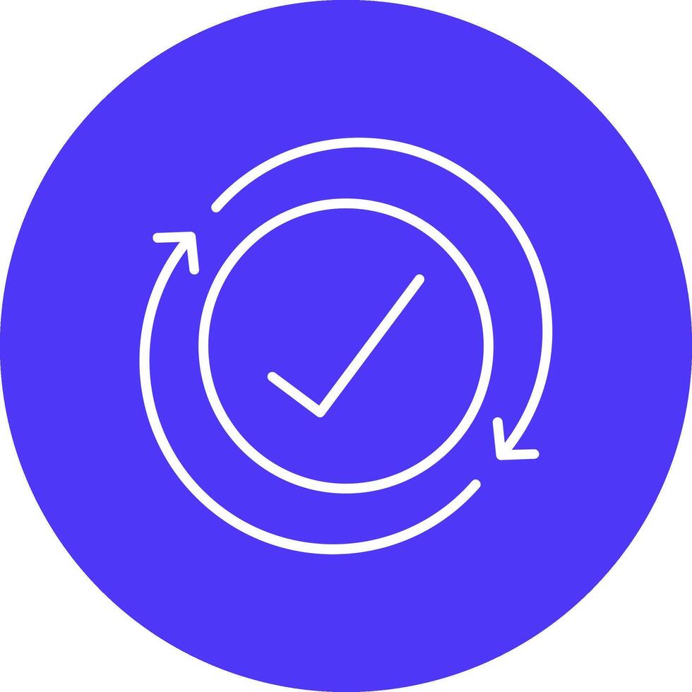 Iteration Line Multi Circle Icon vector