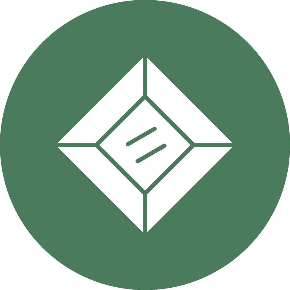 Gem Glyph Multi Circle Icon vector