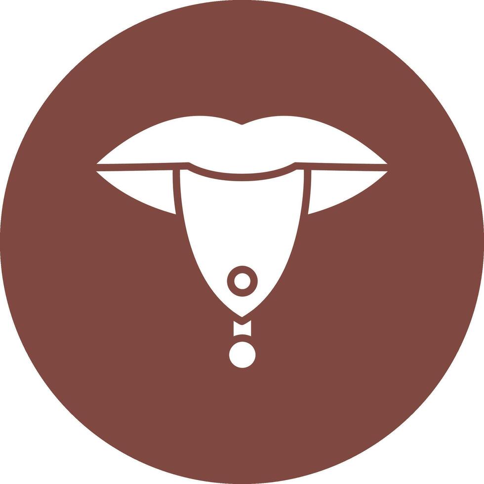 Piercing Glyph Multi Circle Icon vector