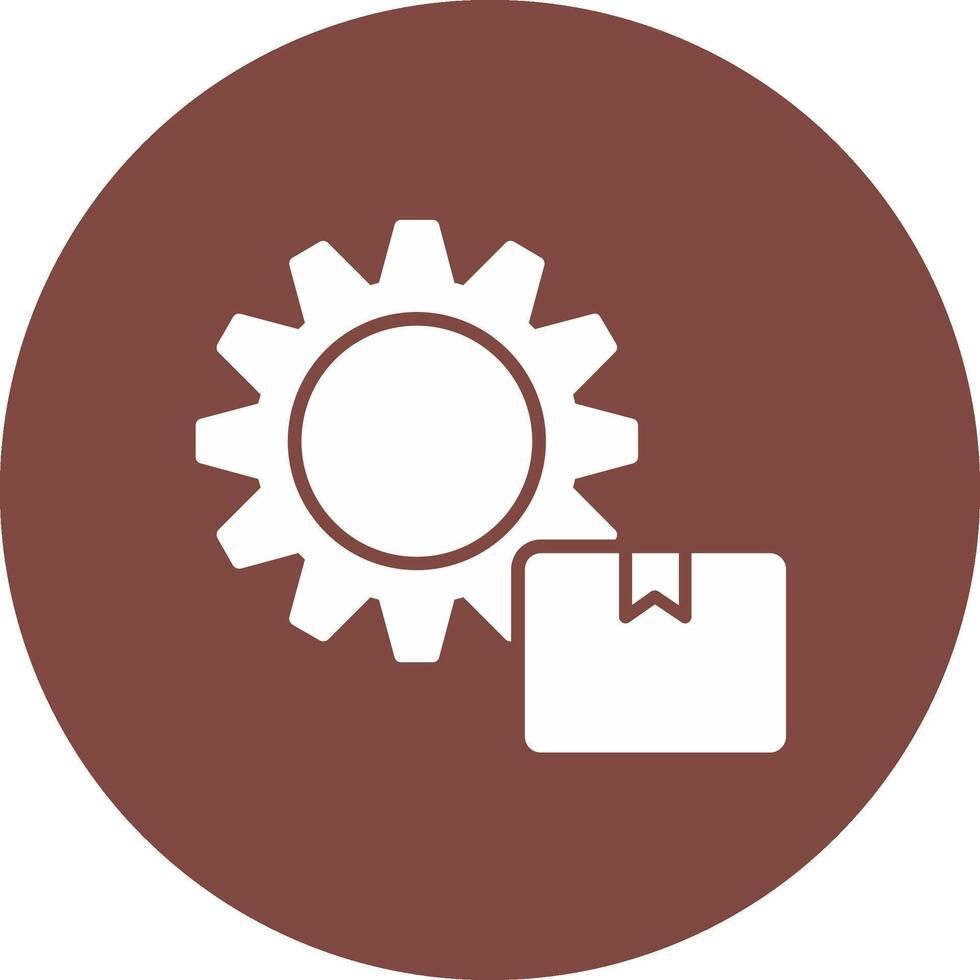 Supply Chain Management Glyph Multi Circle Icon vector