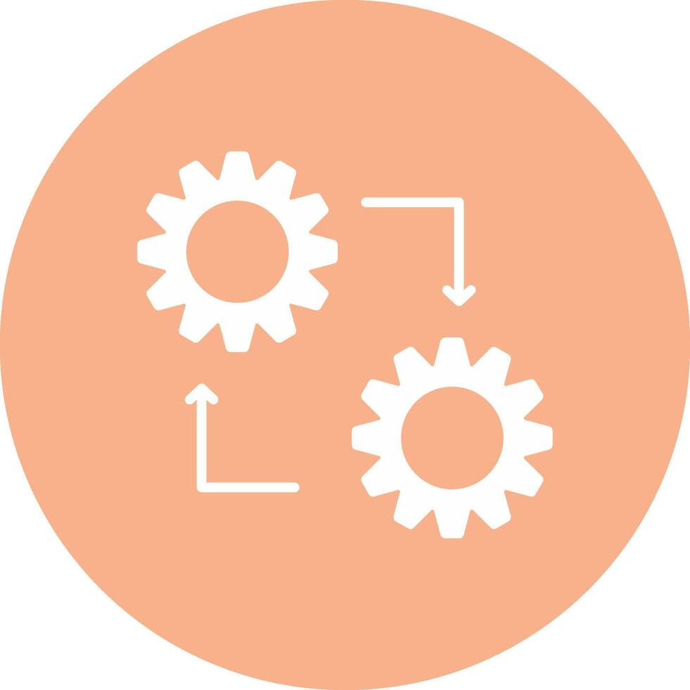 Methodology Glyph Multi Circle Icon vector