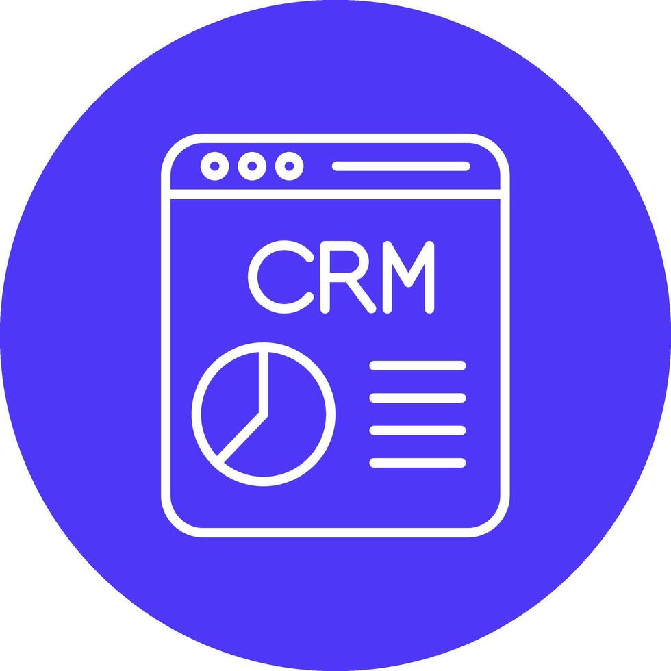 CRM Line Multi Circle Icon vector