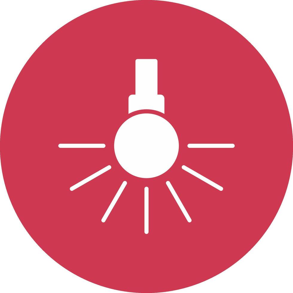 Headlight Glyph Multi Circle Icon vector