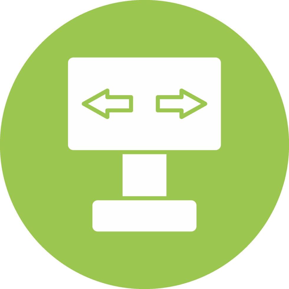 Signaling Glyph Multi Circle Icon vector