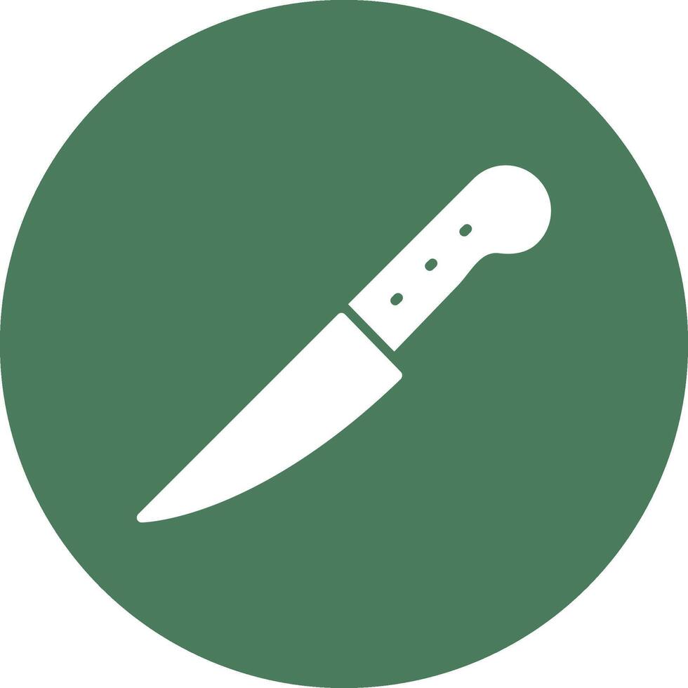 cuchillo glifo multi circulo icono vector