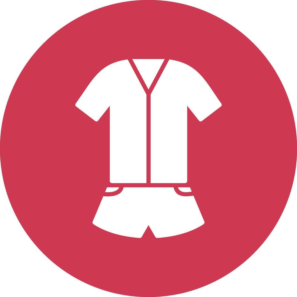 Jumpsuit Glyph Multi Circle Icon vector