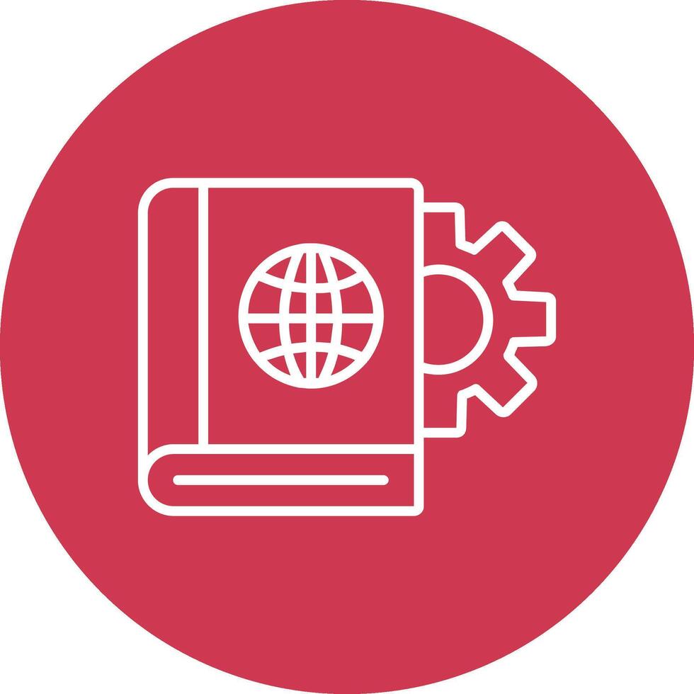 Educational Technology Line Multi Circle Icon vector