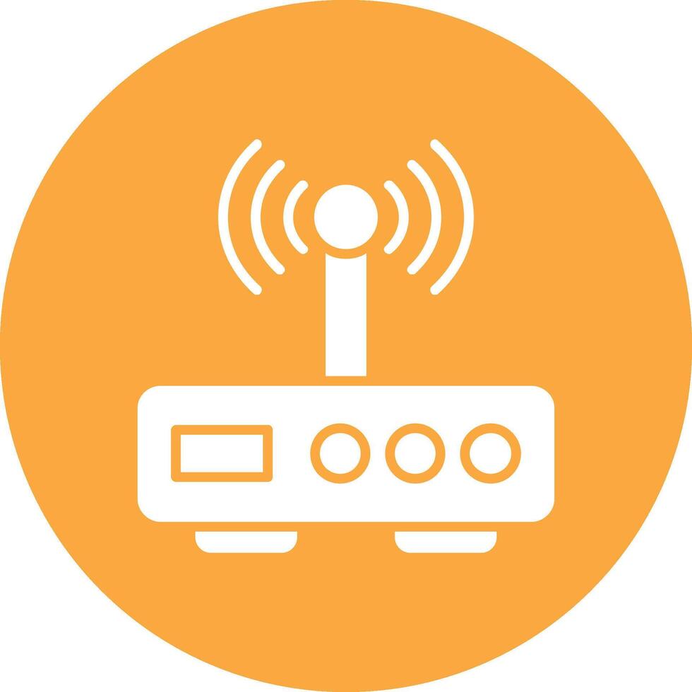 Modem Glyph Multi Circle Icon vector