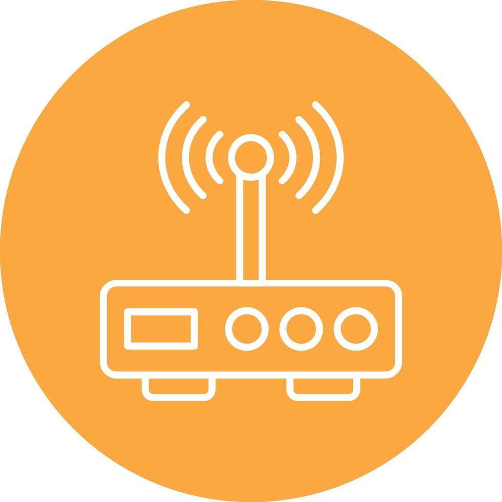 Modem Line Multi Circle Icon vector